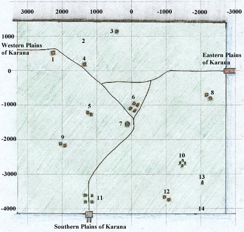 North Karana map
