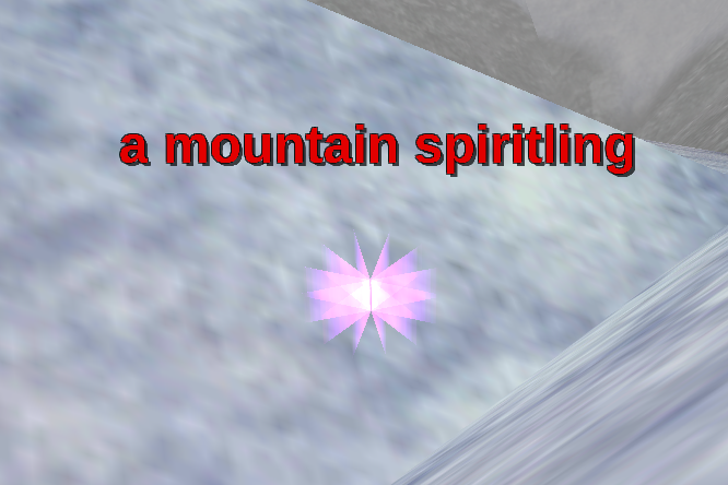 A mountain spiritling