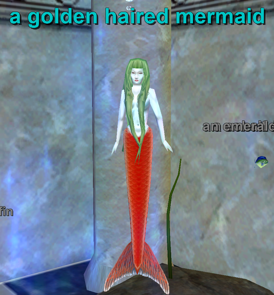 a golden haired mermaid