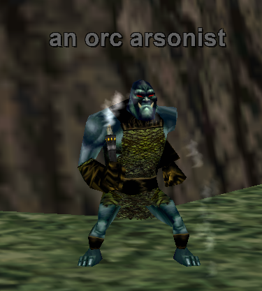 an orc arsonist