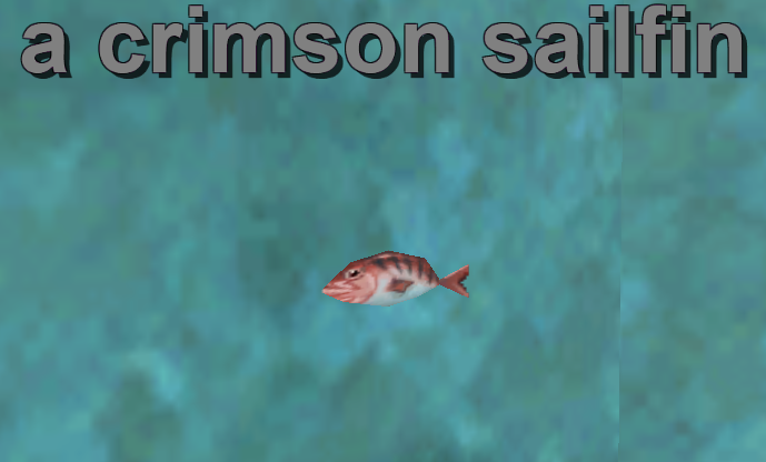 a crimson sailfin