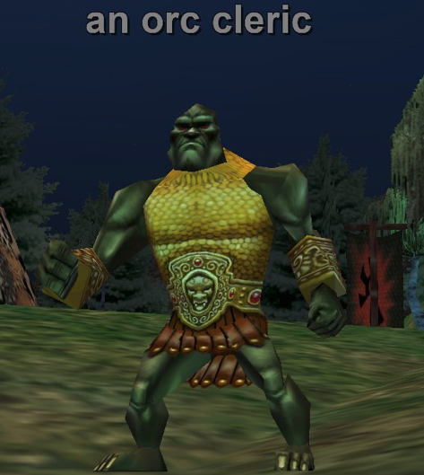 an orc cleric
