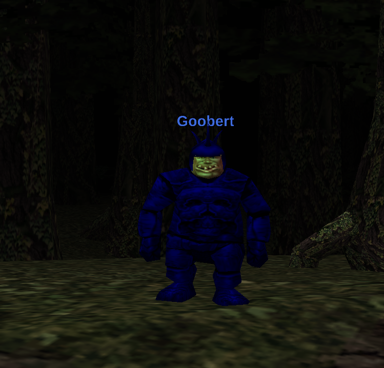 Ogre showing off the blue of the set