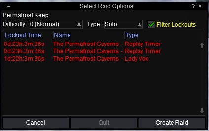 Raid Lockout Timers