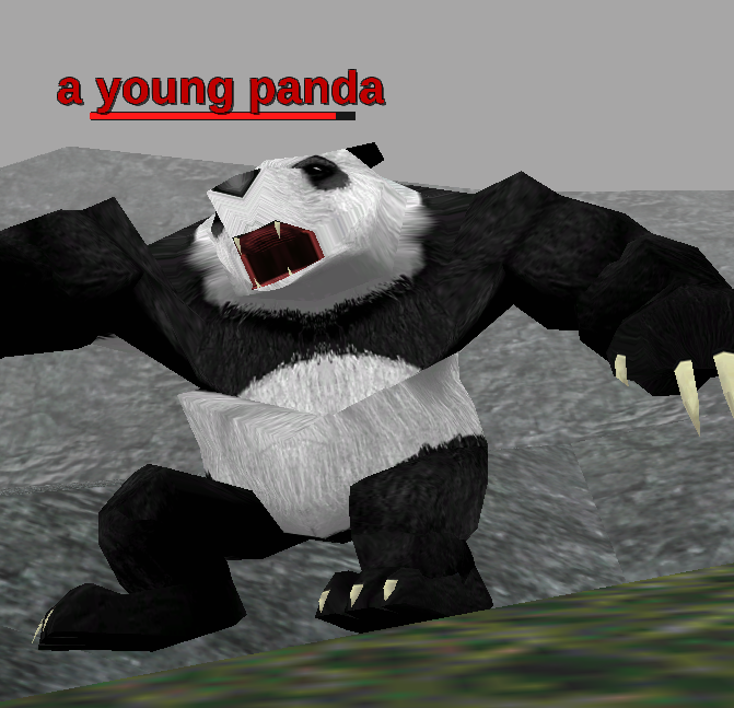 a young panda