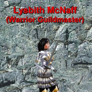 Lysbith McNaff, Warrior Guildmaster of Halas