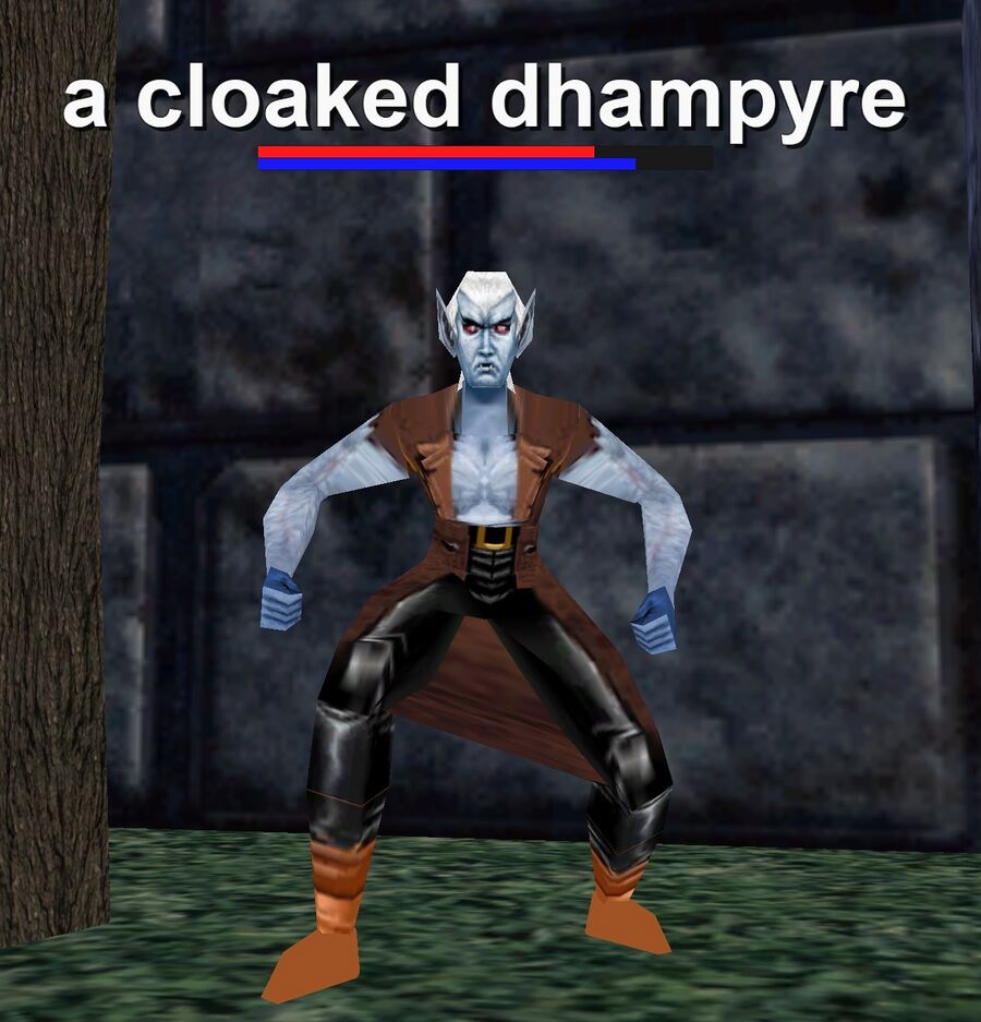 a cloaked dhampyre